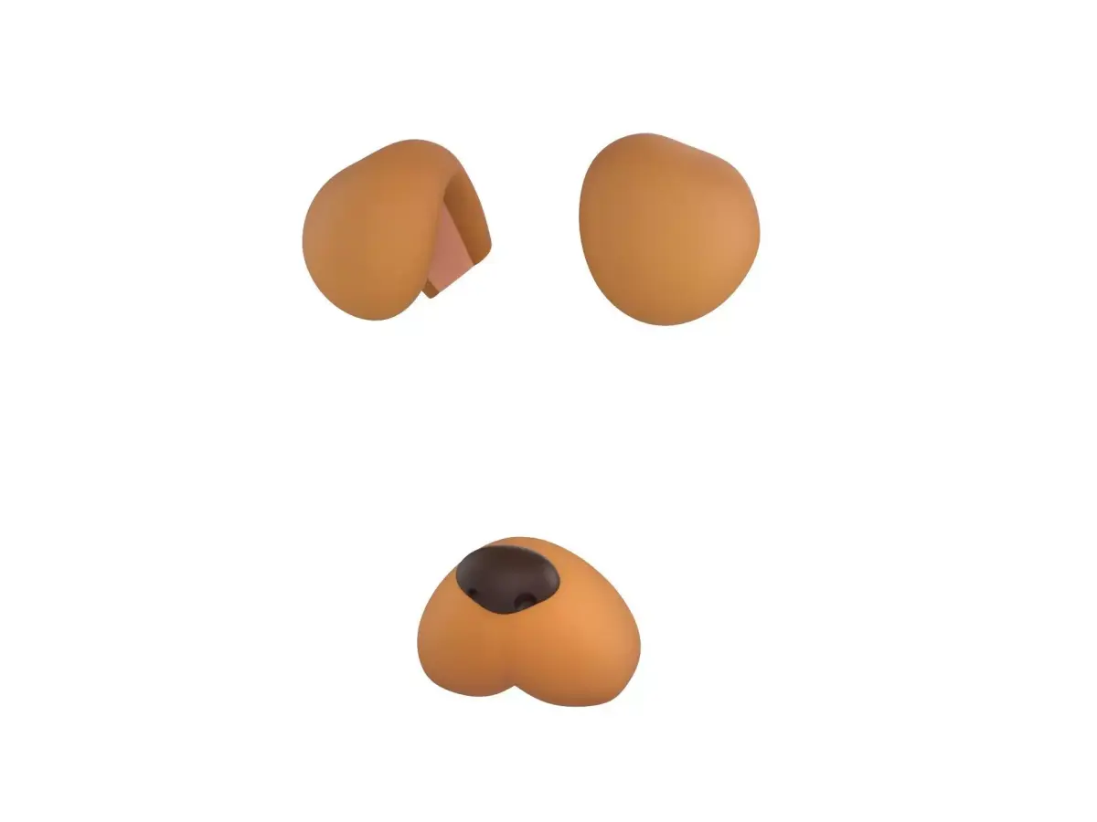 Dog Face 3D model