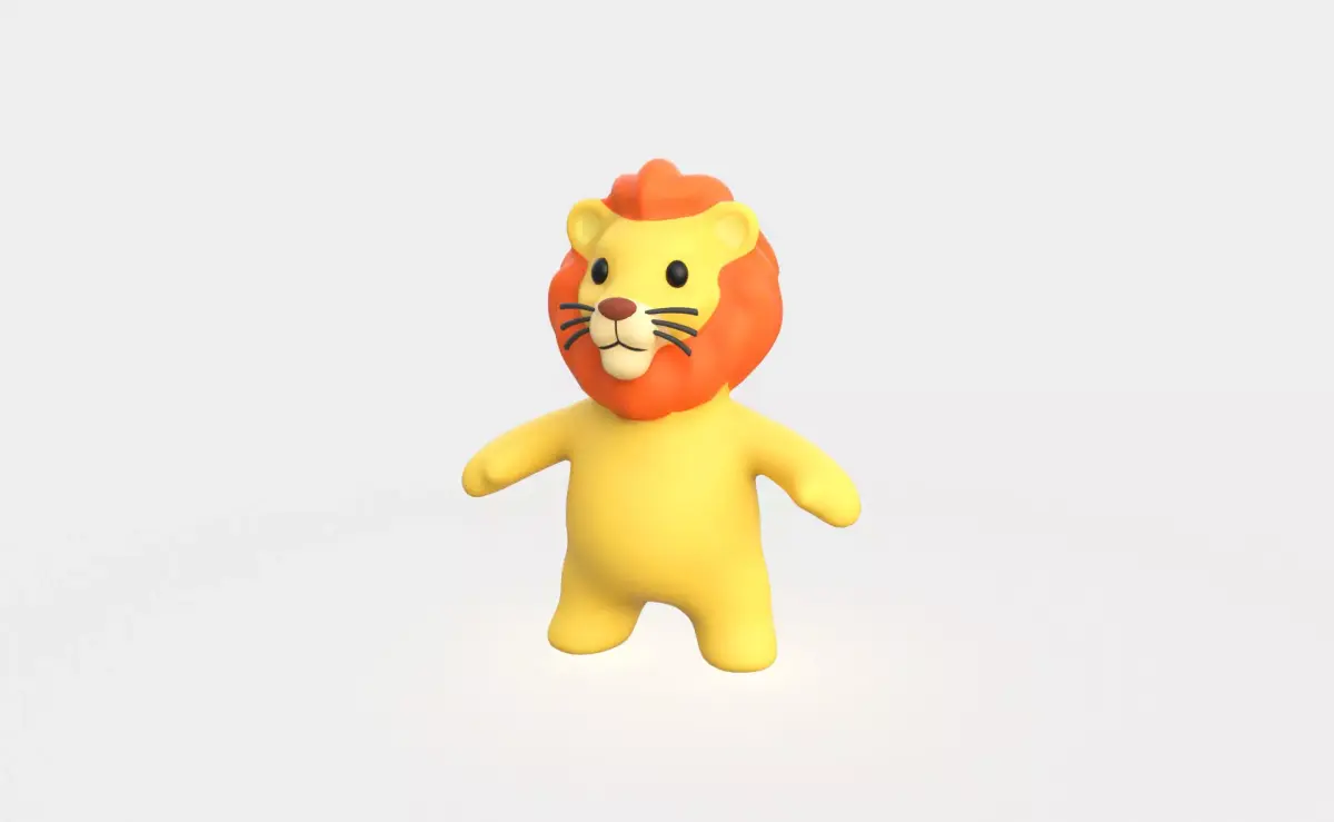 Little animal baby - Lion cute - Character024  Low-poly 3D model
