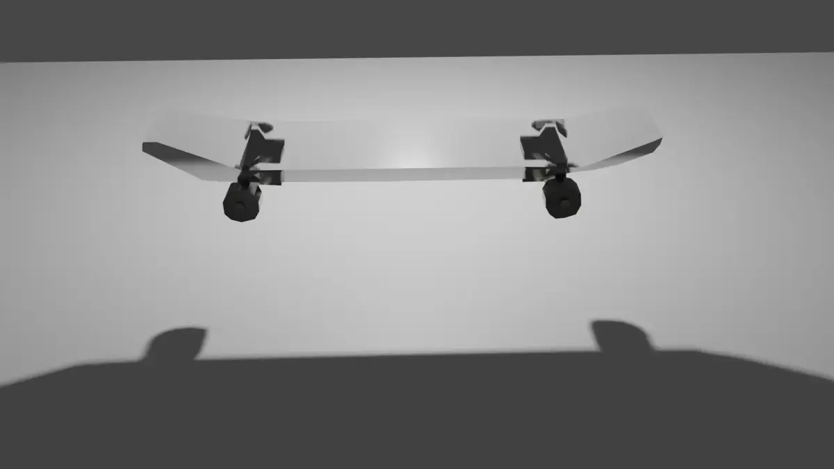 Glass Skateboard Blender 3D Assets 3D model
