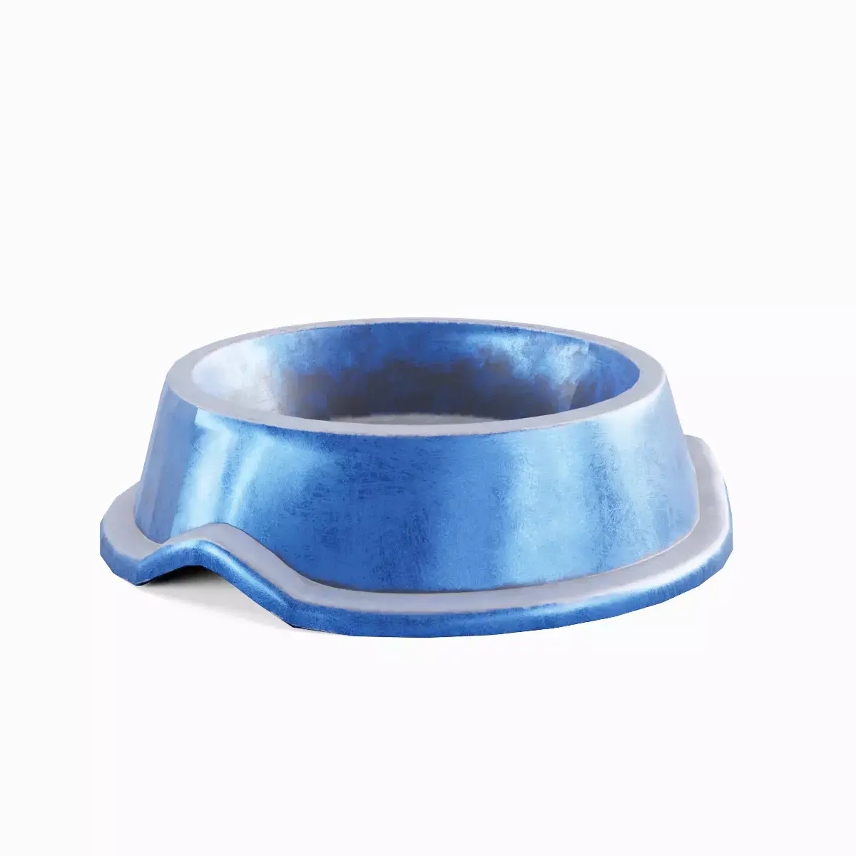 Metal Dog Bowl 04 Low-poly 3D model
