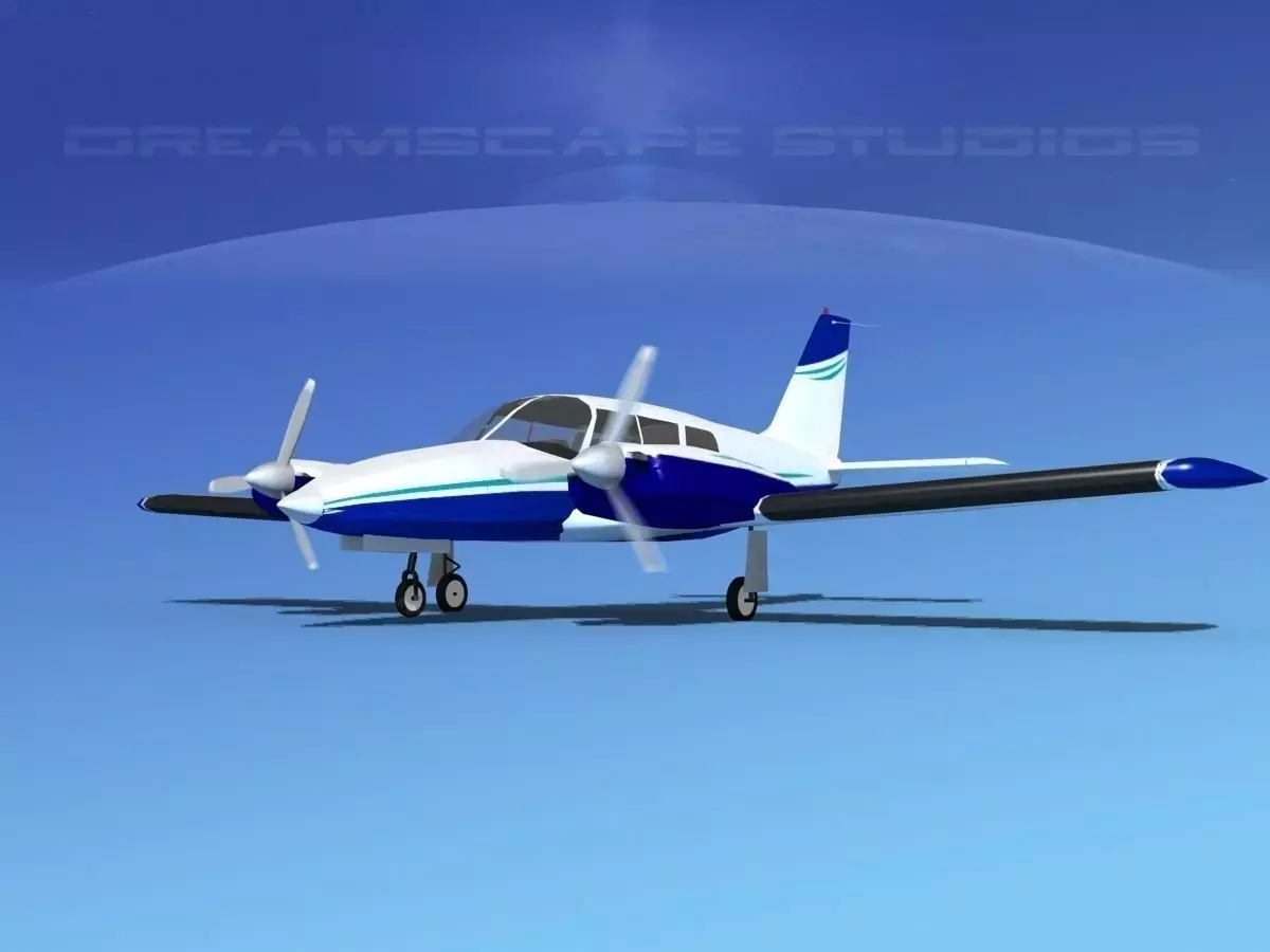 Piper PA-34 Seneca V01 3D model