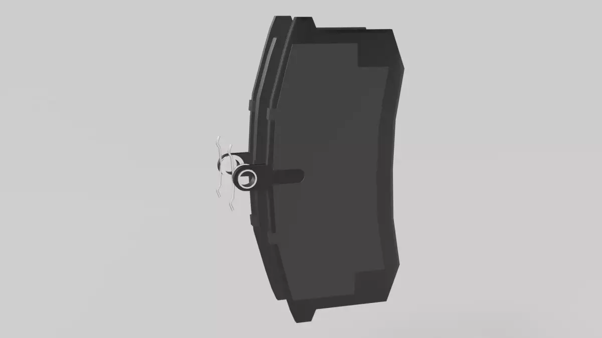 Brake Pad Low-poly 3D model