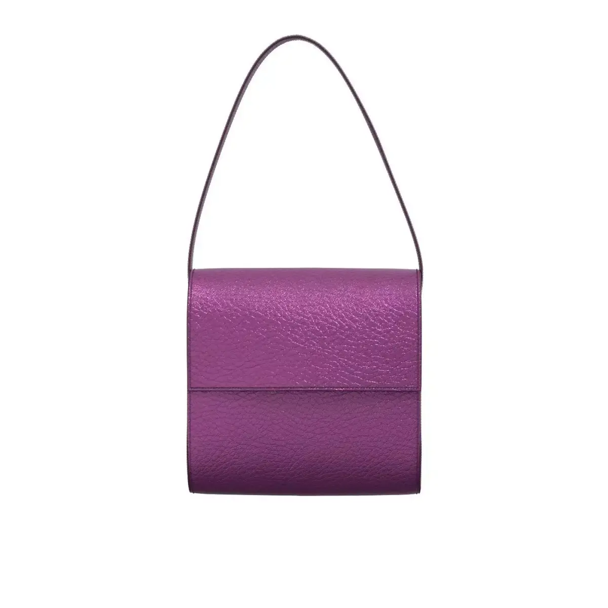 Purple Leather Shoulder Bag 3D model