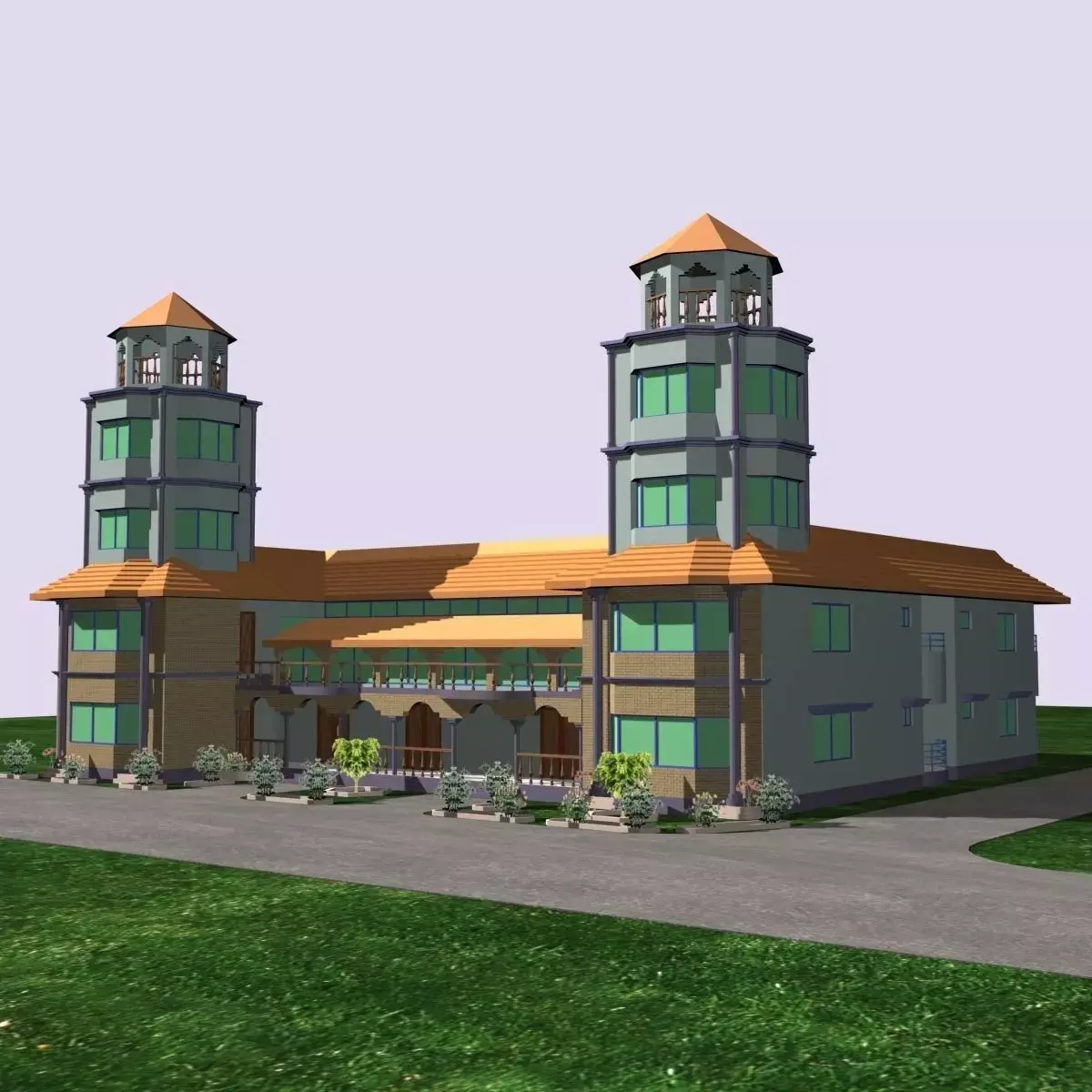 Building Duplex 01 3D model