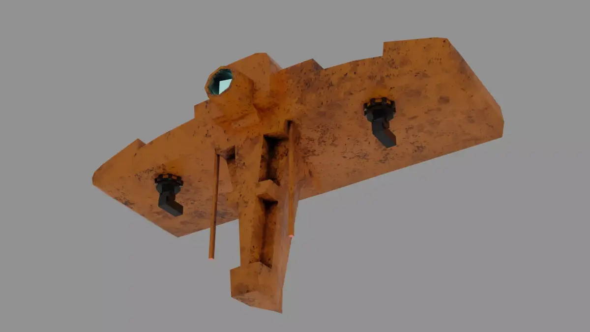 hi this is a model of a spaceship Low-poly 3D model