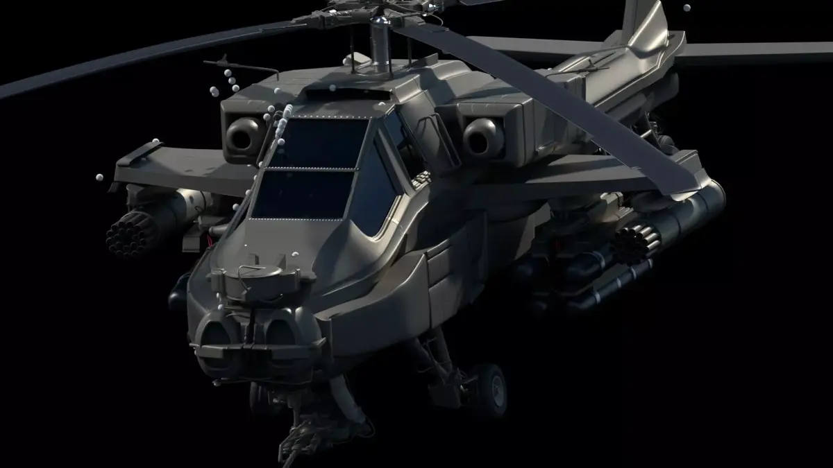 Apache Helicopter  3D model