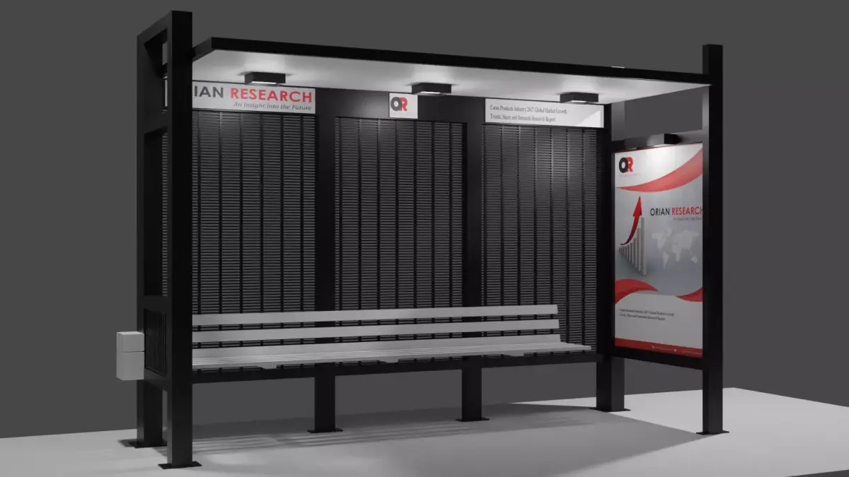 3D model of bus stope 3D model