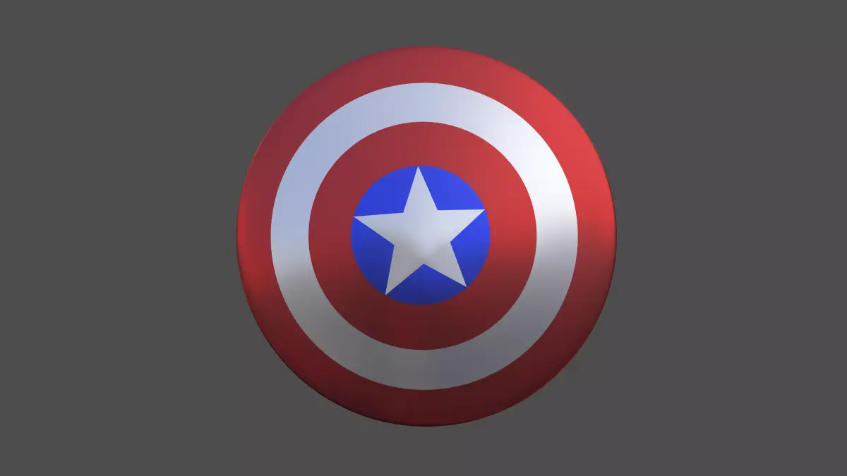 Captain America shield 3D model order