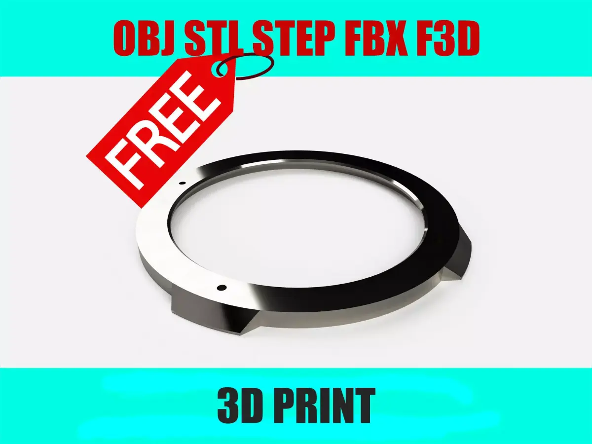3D Model of Speaker Cover  Speaker Ring Accessory Audio System Free 3D print model