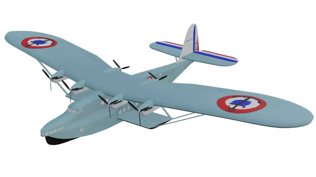 Latecoere 523 Low-poly 3D model purchase