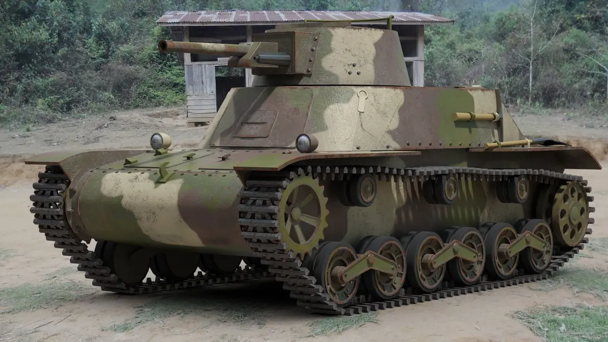 Type 98 Ke-Ni Tank 3D model
