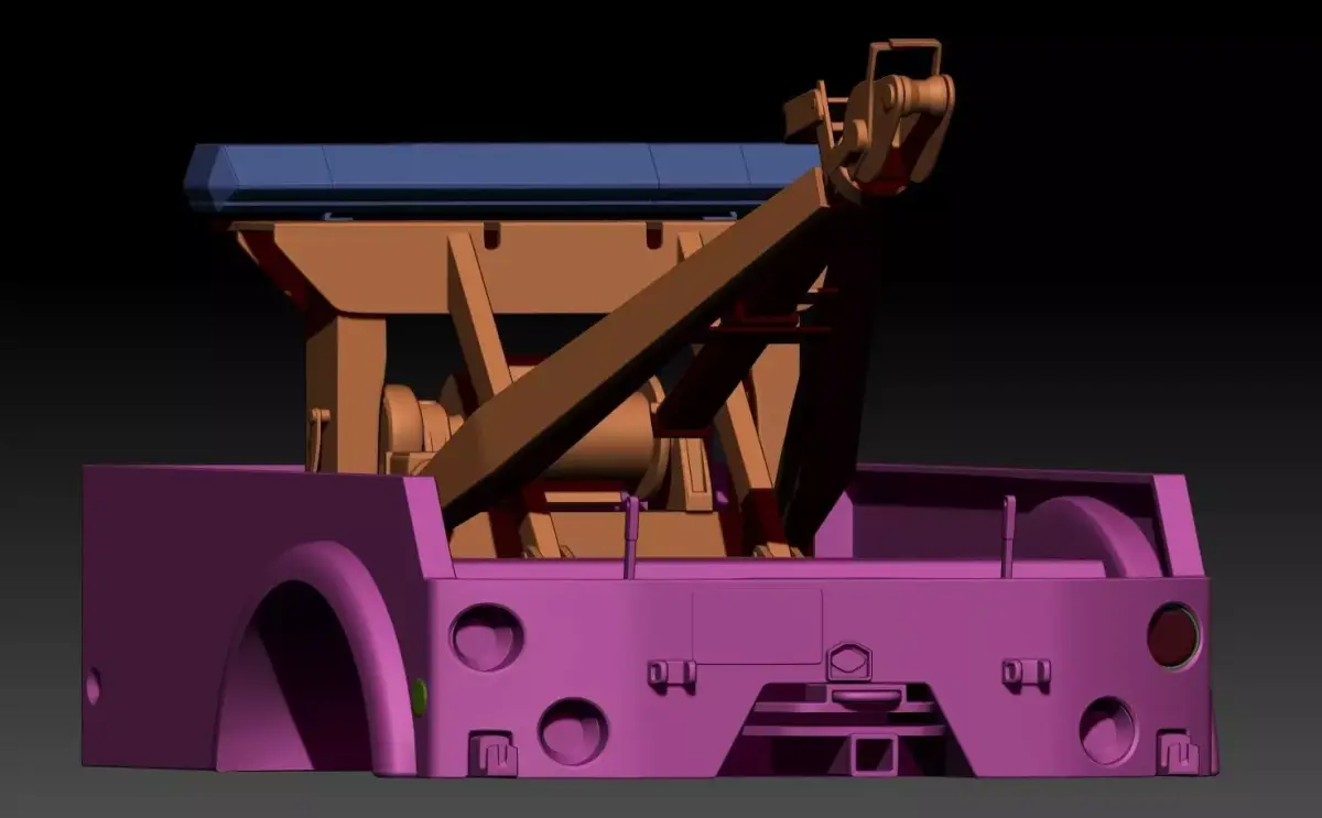 24th scale Tow Bed for 3D Printing 3D print model