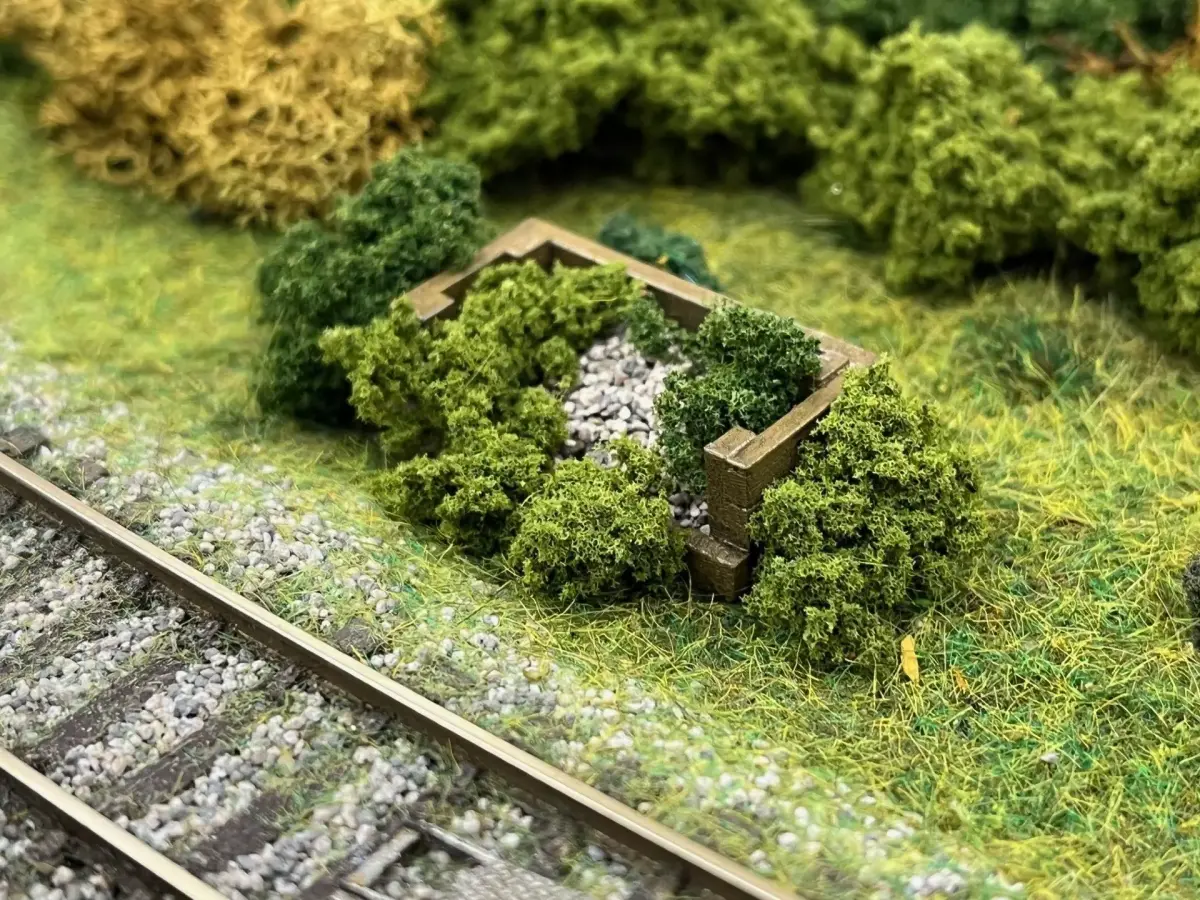 Model Railway Lineside Sleeper Ballast Bins 3D print model