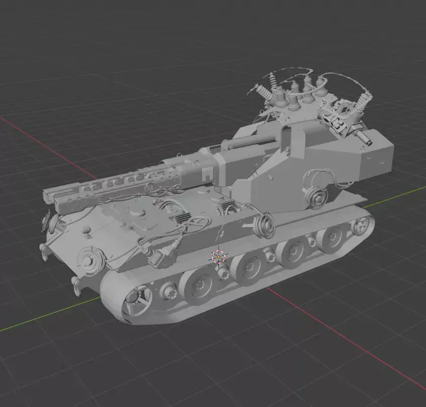 Blitztrager auf E 220 SCALE 1-35 3D print model