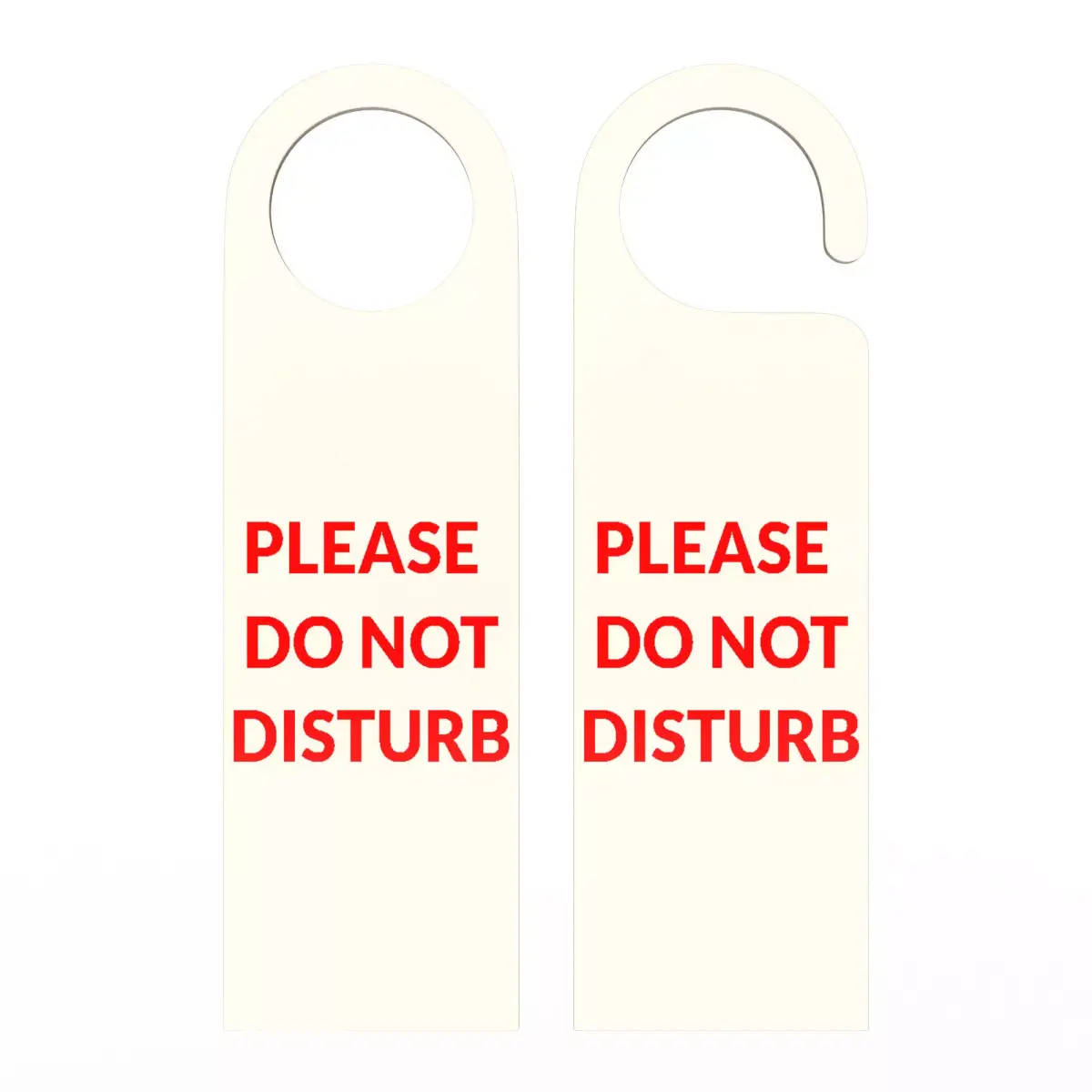 Door Hanger Tag Please Do Not Disturb Low-poly 3D model