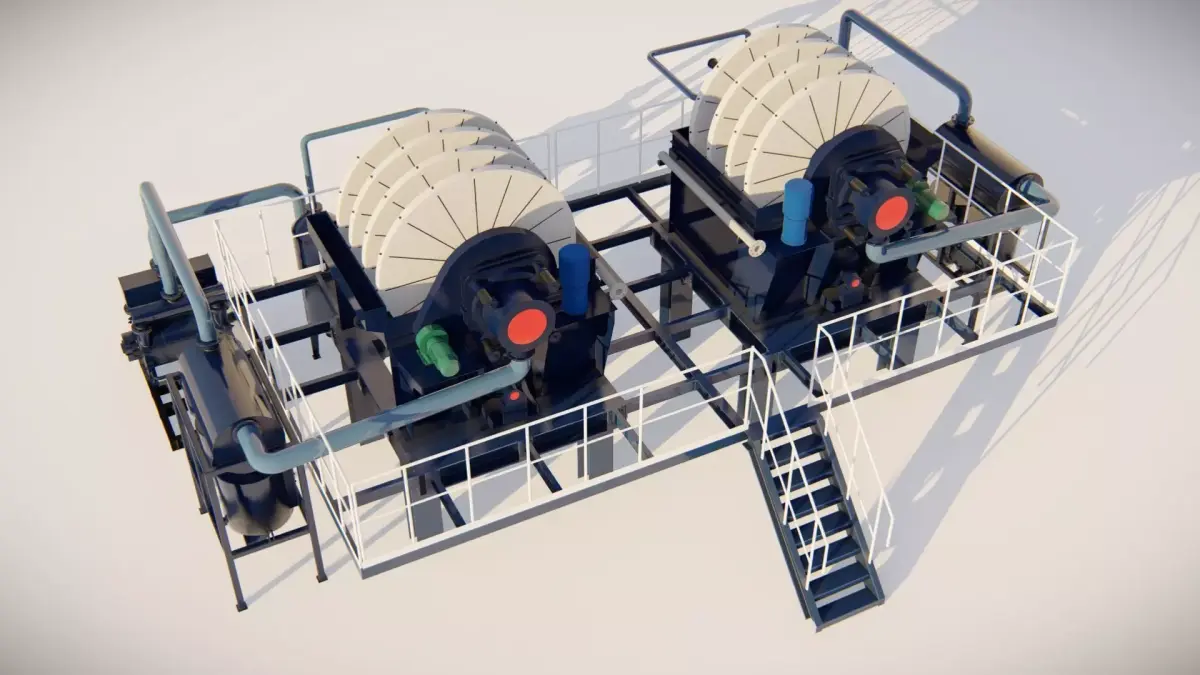 vacuum disc filter 3D Model 3D model