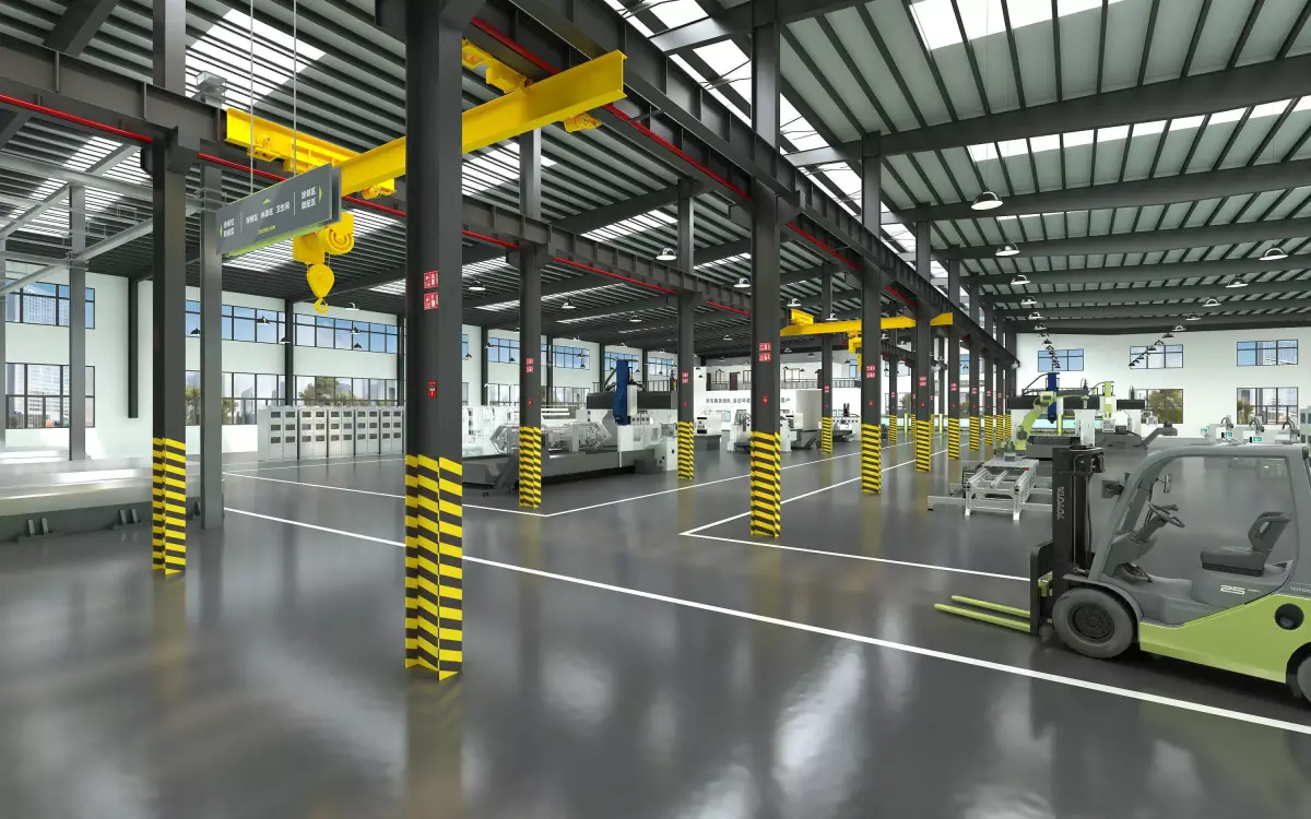 factory interior 3D model