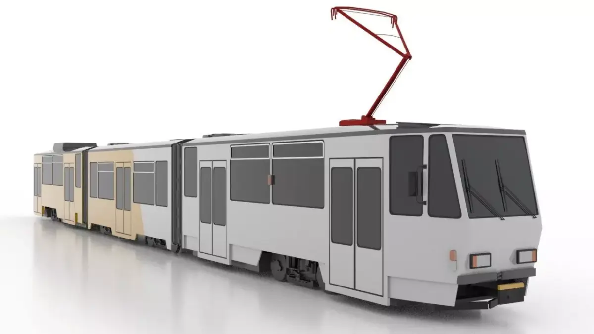 Tatra KTNF8 Low Low-poly 3D model
