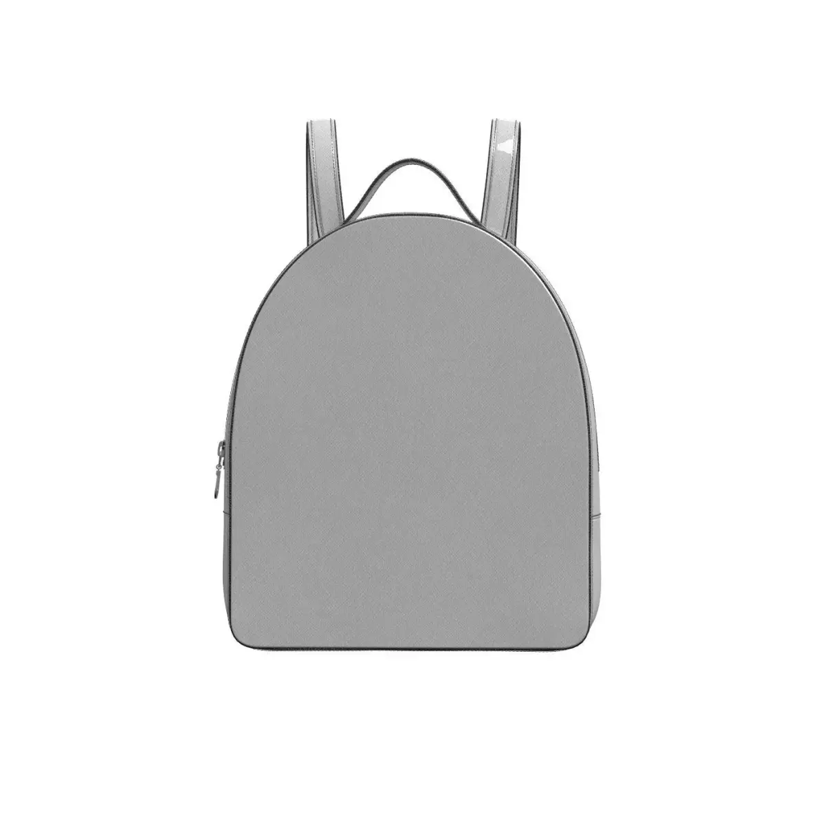 Silver Leather Backpack 3D model