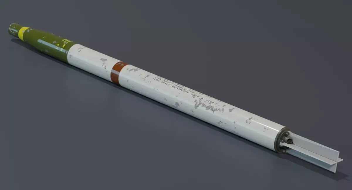 Vietnam War Era MK40 Missile 3D model