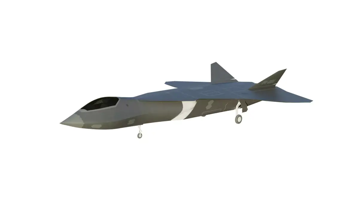 Piercer next generation stealth fighter jet 3D model