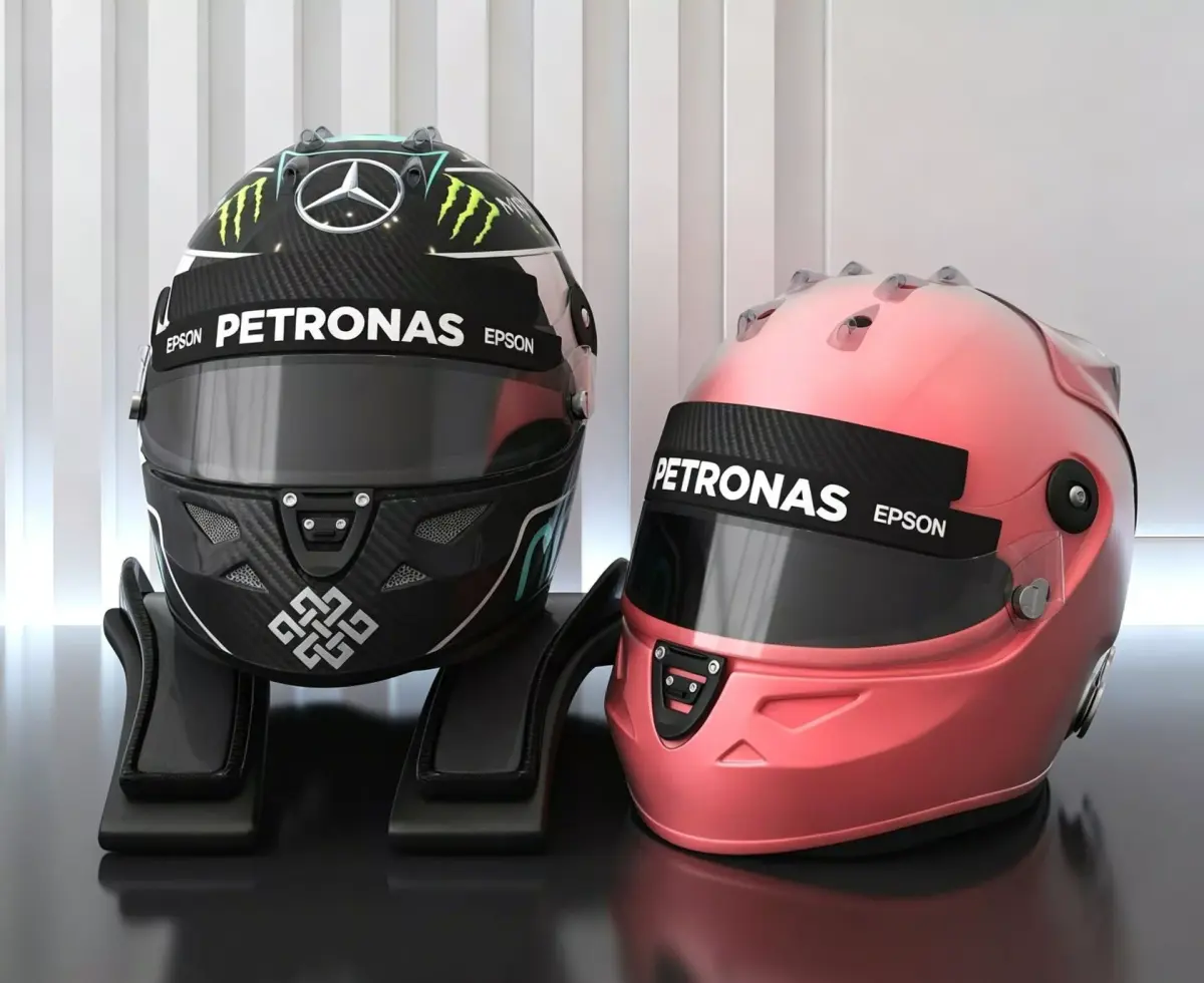F1 racing helmet 3D model