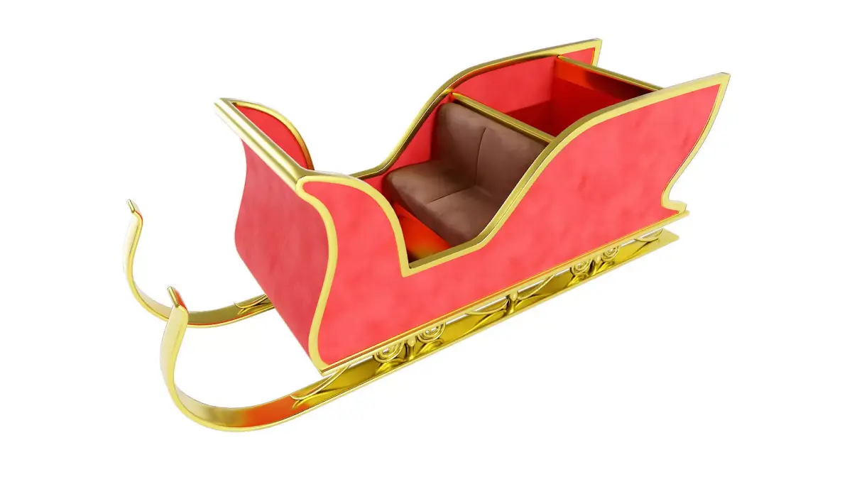 Santa Claus Sleigh 3d model  3D model