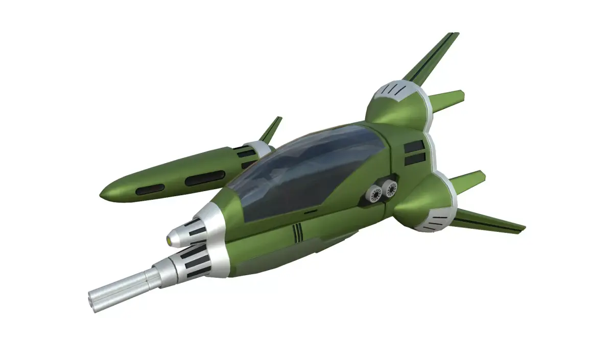 Fighter Pod Low-poly 3D model