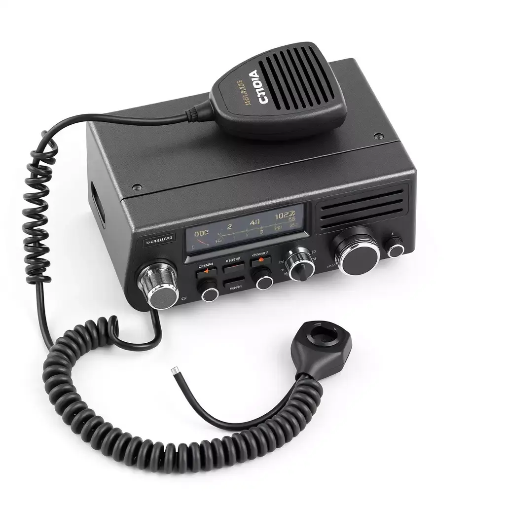 Realistic CB Radio Transceiver Microphone Low-poly 3D model
