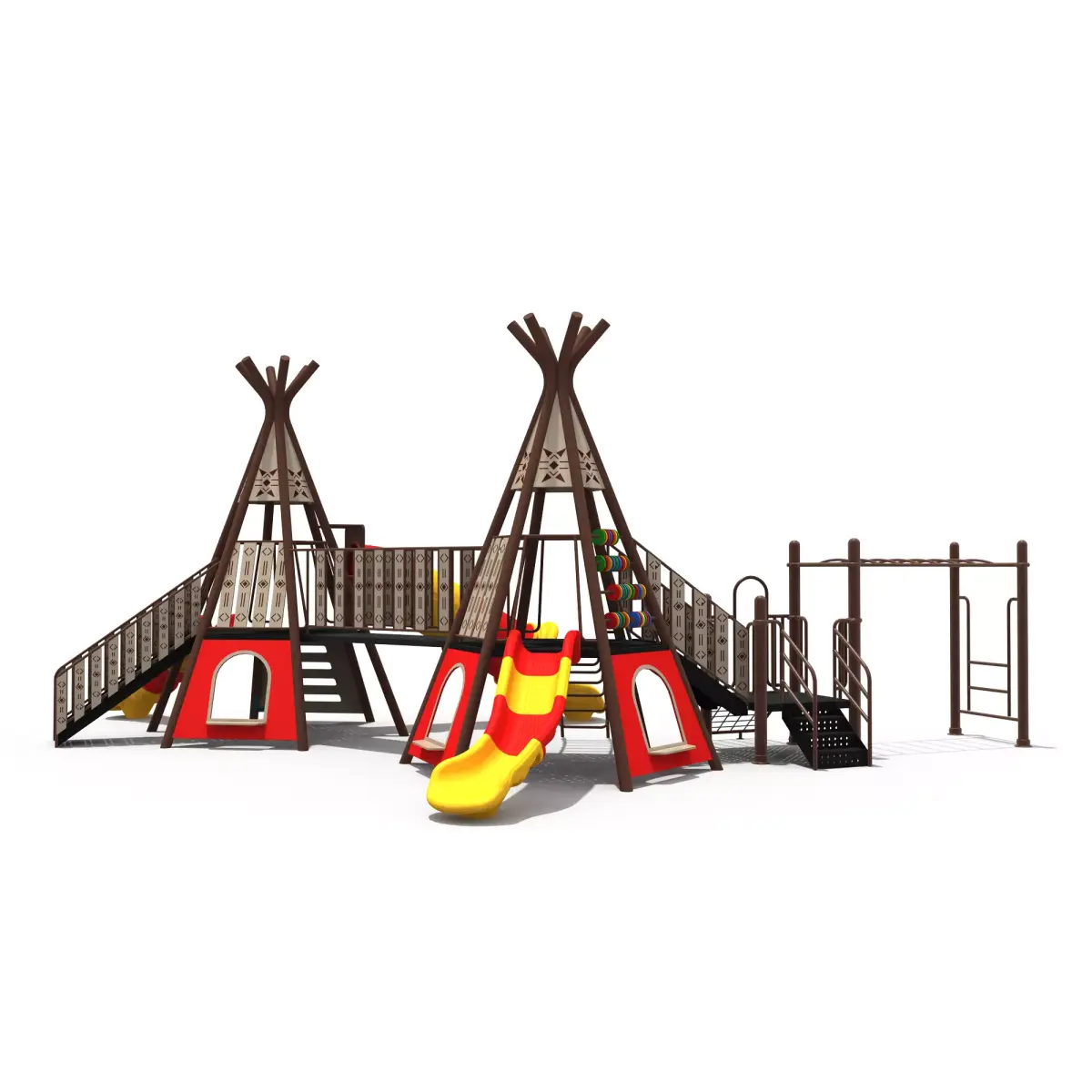 Kids outdoor commercial play structure 3D model 3D model 23