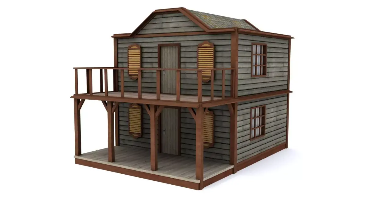 Post Office Low-poly 3D model