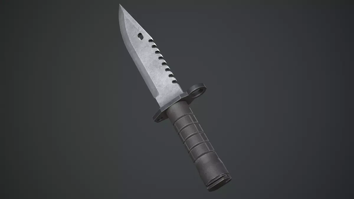 M9 Bayonet Knife Low-poly 3D model order