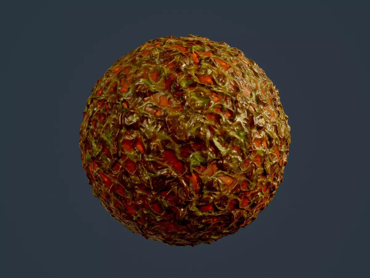 Sci-fi Alien Creature Environment Seamless PBR Texture 34 Texture
