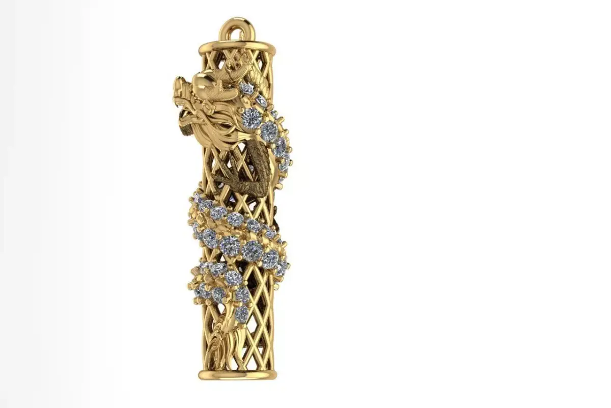 Chinese dragon 3D print model by Rithy-Jewelry-design  3D print model
