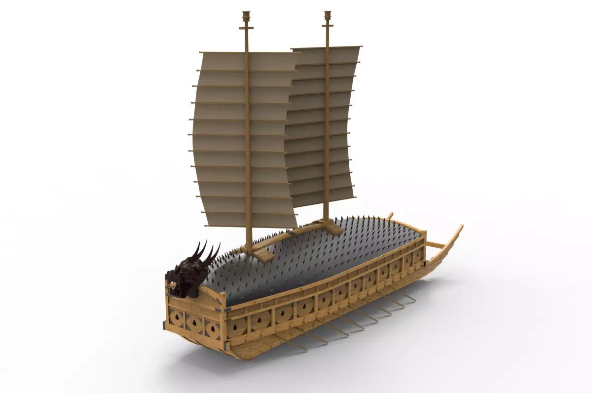 A Geobukseon turtleship 3D model