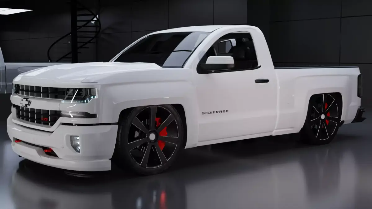 Chevrolet Silverado Z71 Single Cab Modified 3D model