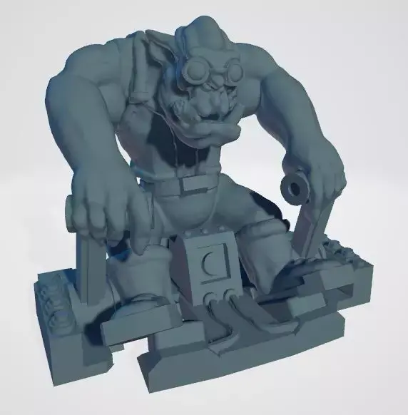 Upgrade kit with ork buddies for the Fastfood-Buggie 3D model