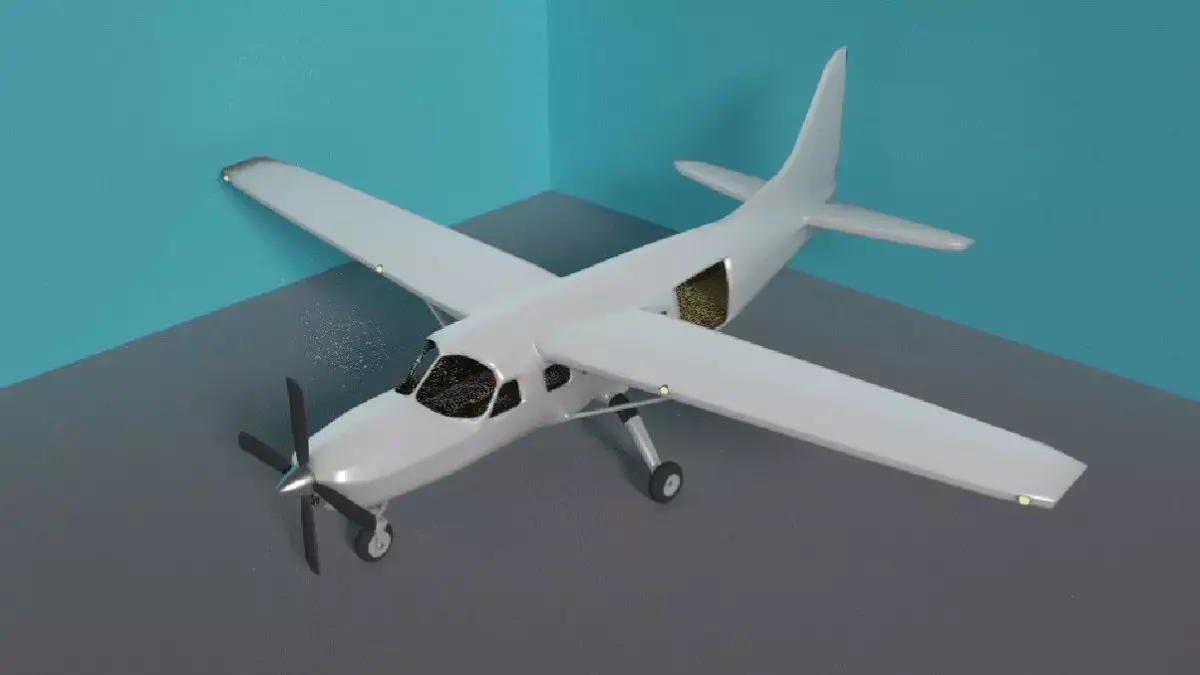 Cessna 208 blank 3D model