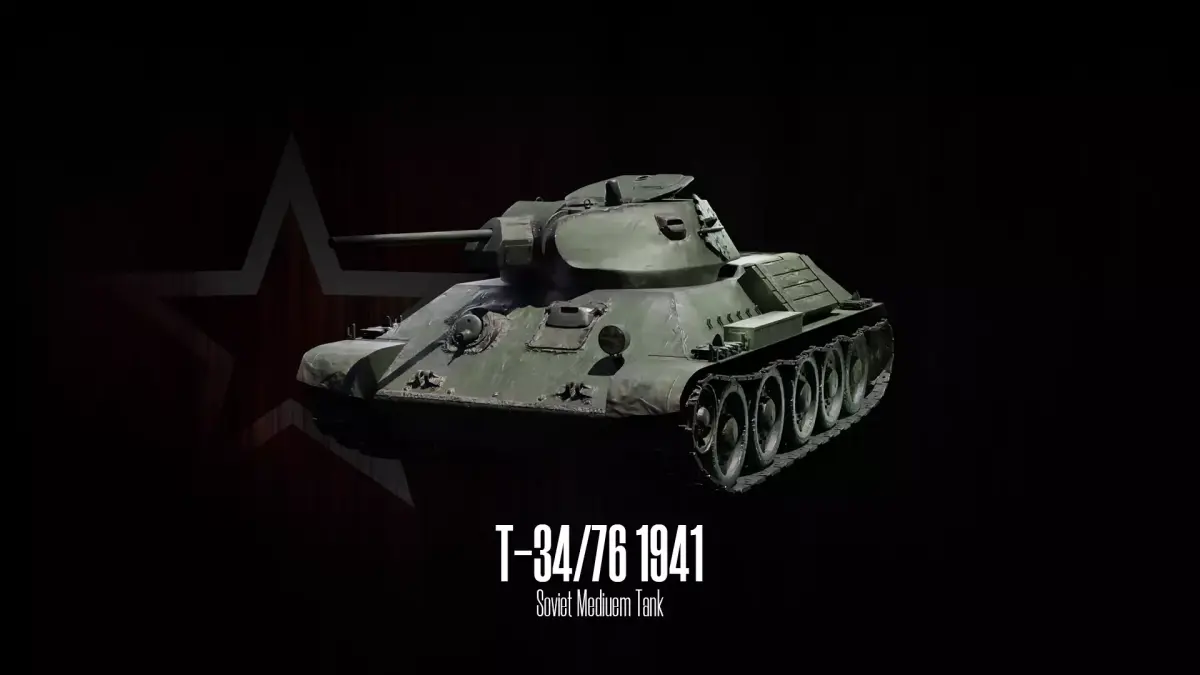 T-34-76 - Soviet Medium Tank - Model 1941 Low-poly 3D model