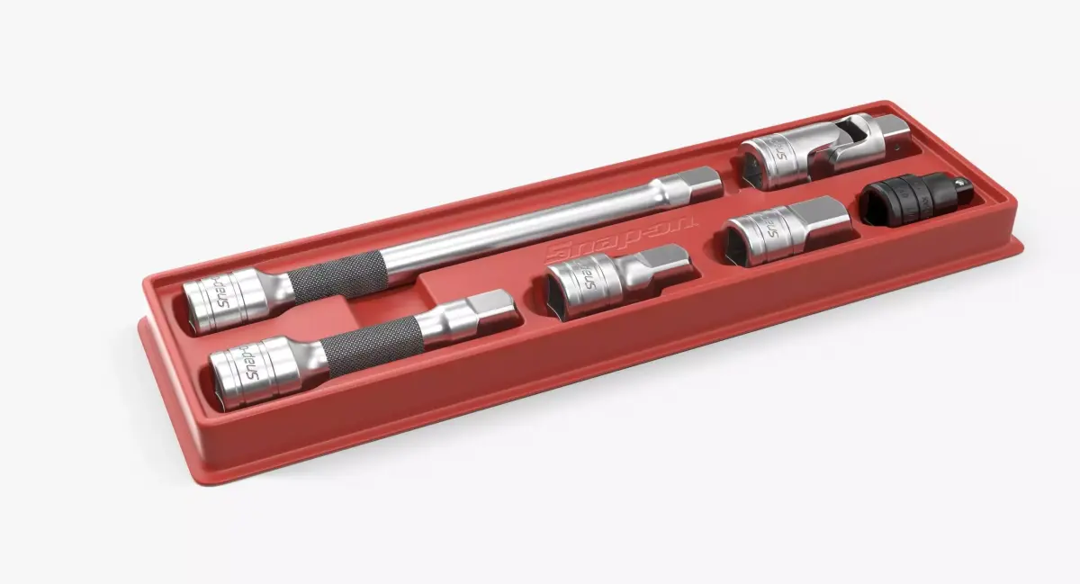 Socket Tools Set In Box 206EAU Low-poly 3D model