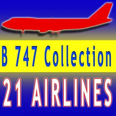 21 Airline Textures Boeing 3D model