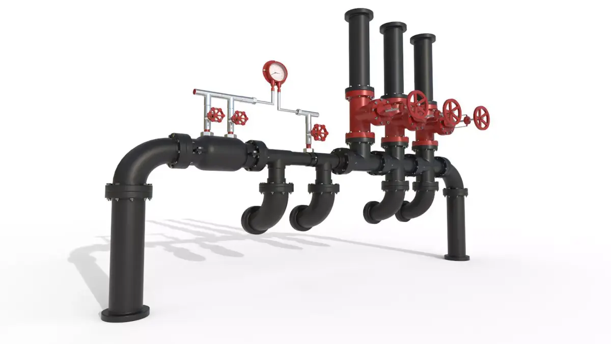Industrial Pipe 3D model