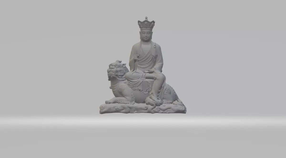 Ksitigarbha Bodhisattva Buddha Statue  3D print model shop