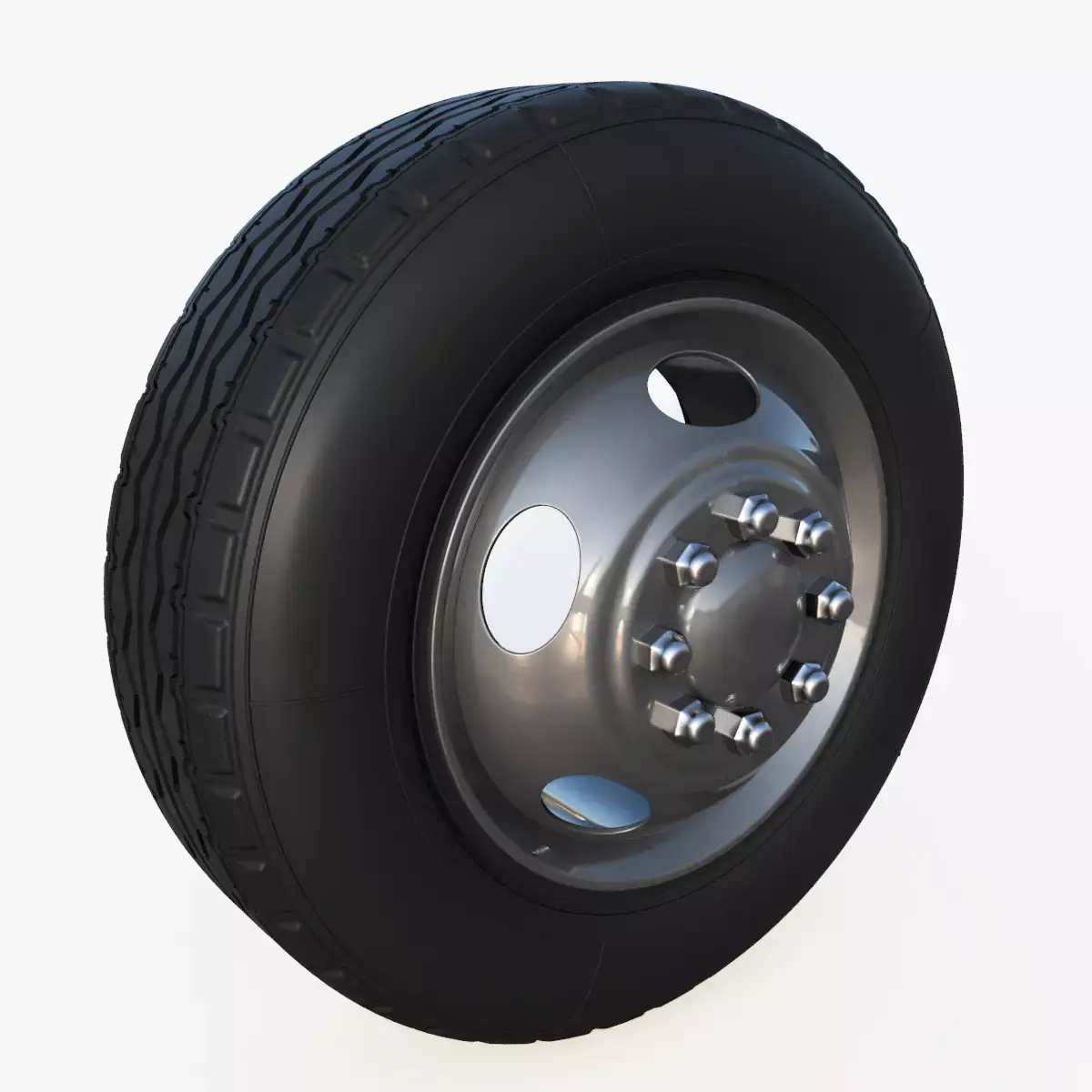 Heavy truck front wheel Free 3D print model