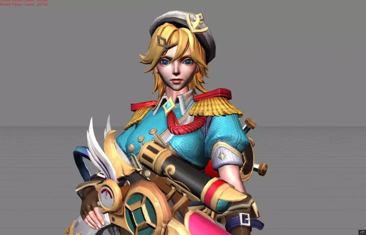 Jet Archer Kimmy High Seas Cadet Low-poly 3D model
