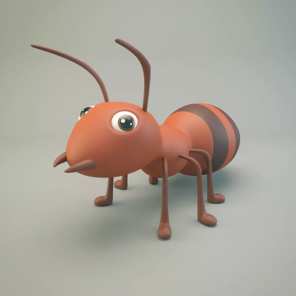 Cartoon Ant Low-poly 3D model buy