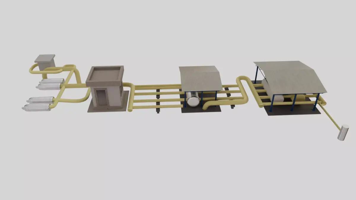 Gas Metering Station  3D model