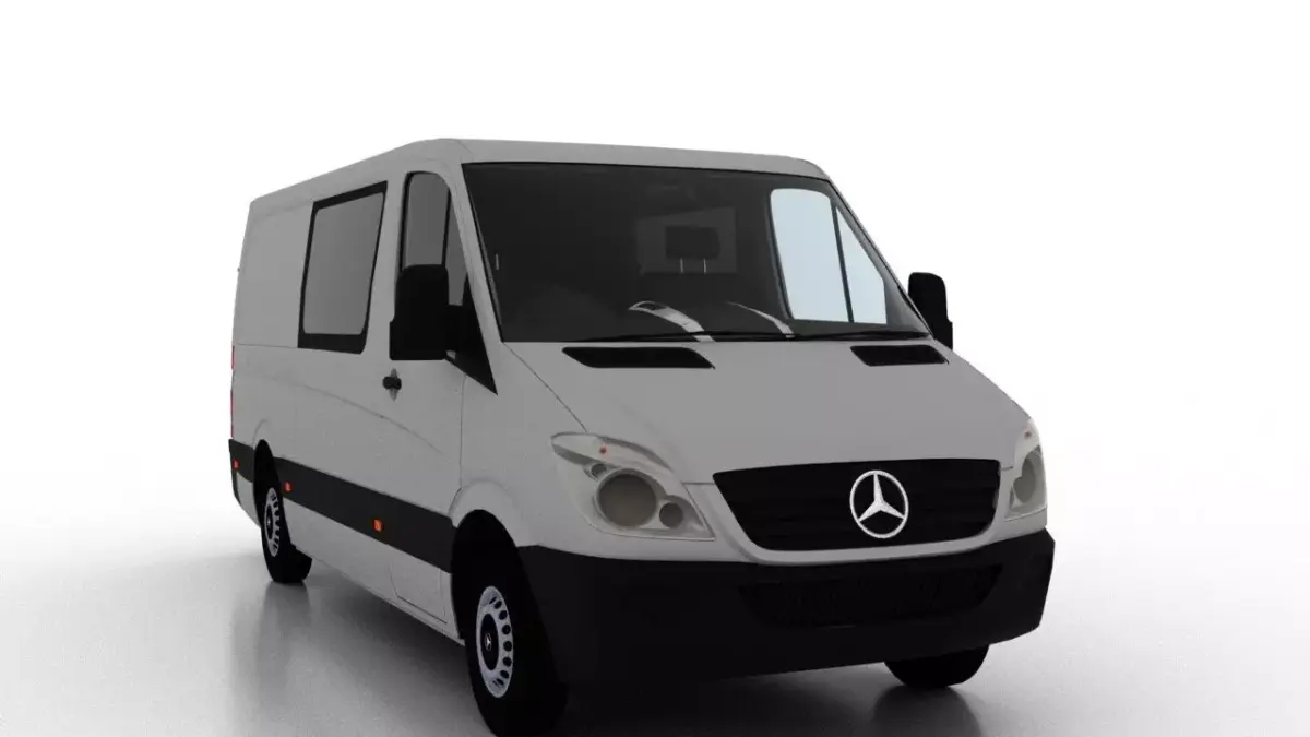 Mercedes Benz Sprinter L2H1 2009 Crew Van UK 3D model