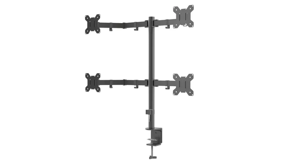 Quad Monitor Desk Mount 3D model