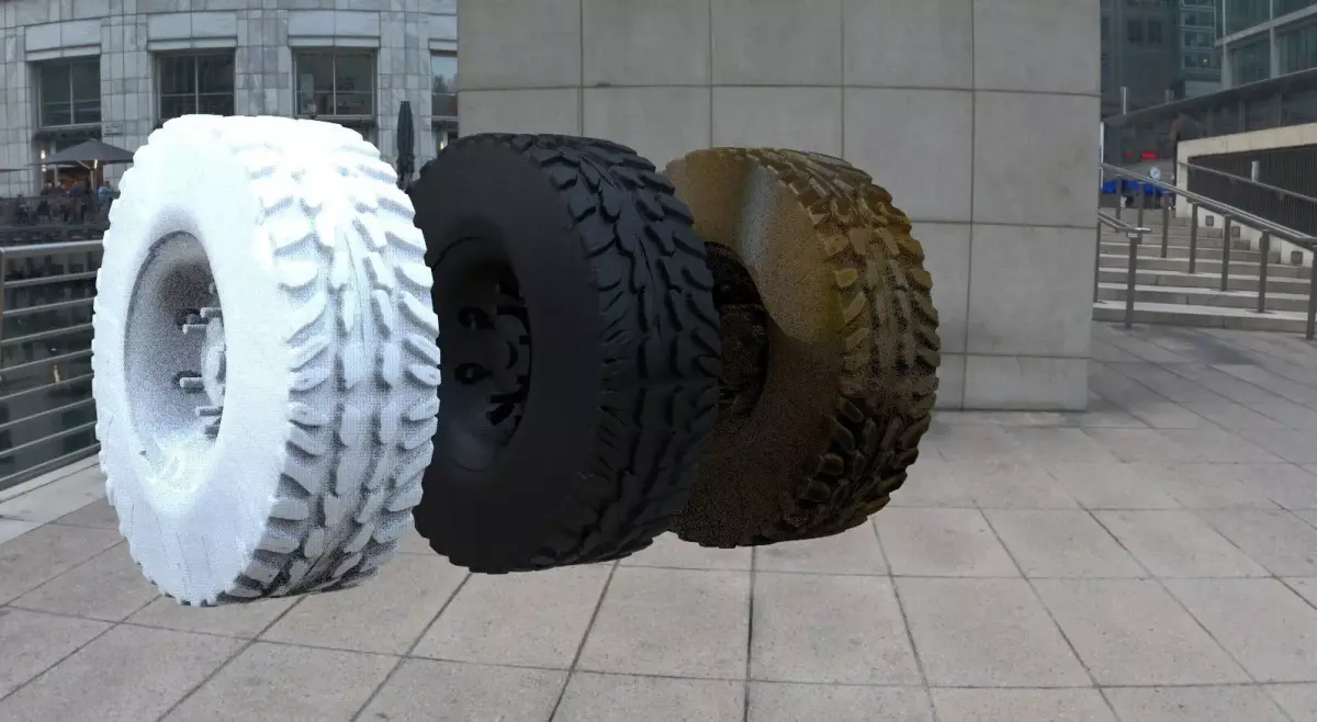 Truck tire 3D model purchase